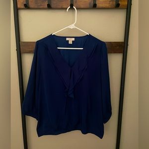 Ann Taylor LOFT -Deep Space Blue Blouse -Medium